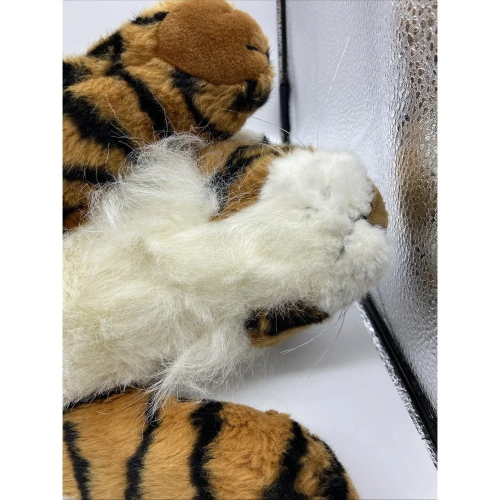 Russ Berrie Shardul Tiger Plush Stuffed Animal Striped Laying Cat 12 Inch 21557